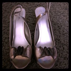 Xhilaration metallic heels